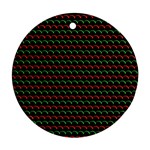 Geometric Abstract Pattern Line Round Ornament (Two Sides)