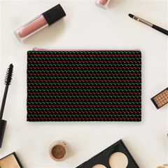 Geometric Abstract Pattern Line Cosmetic Bag (Medium) from ArtsNow.com Front