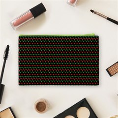 Geometric Abstract Pattern Line Cosmetic Bag (Medium) from ArtsNow.com Back