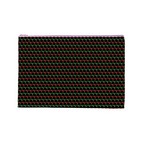 Geometric Abstract Pattern Line Cosmetic Bag (Large) from ArtsNow.com Front