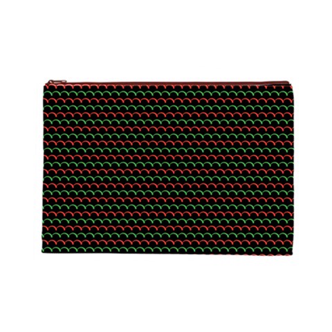 Geometric Abstract Pattern Line Cosmetic Bag (Large) from ArtsNow.com Front