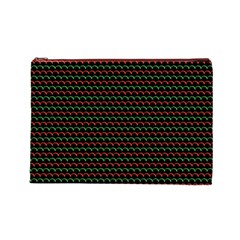 Geometric Abstract Pattern Line Cosmetic Bag (Large) from ArtsNow.com Front