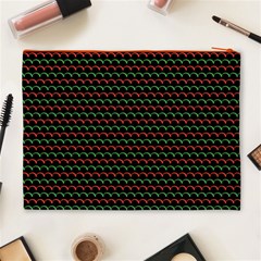 Geometric Abstract Pattern Line Cosmetic Bag (XL) from ArtsNow.com Back