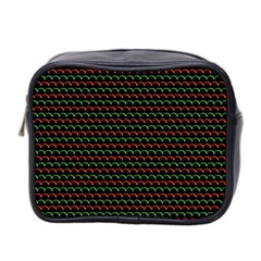 Geometric Abstract Pattern Line Mini Toiletries Bag (Two Sides) from ArtsNow.com Front