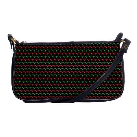 Geometric Abstract Pattern Line Shoulder Clutch Bag from ArtsNow.com Front