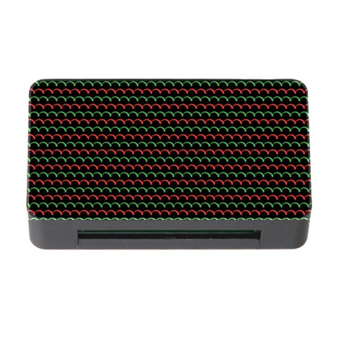 Geometric Abstract Pattern Line Memory Card Reader with CF from ArtsNow.com Front