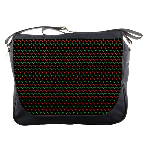 Geometric Abstract Pattern Line Messenger Bag from ArtsNow.com Front