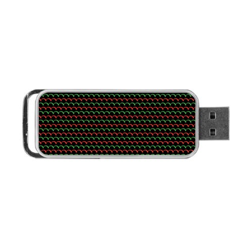 Geometric Abstract Pattern Line Portable USB Flash (One Side) from ArtsNow.com Front