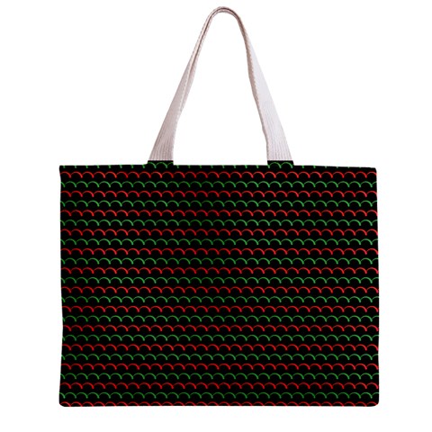 Geometric Abstract Pattern Line Zipper Mini Tote Bag from ArtsNow.com Front