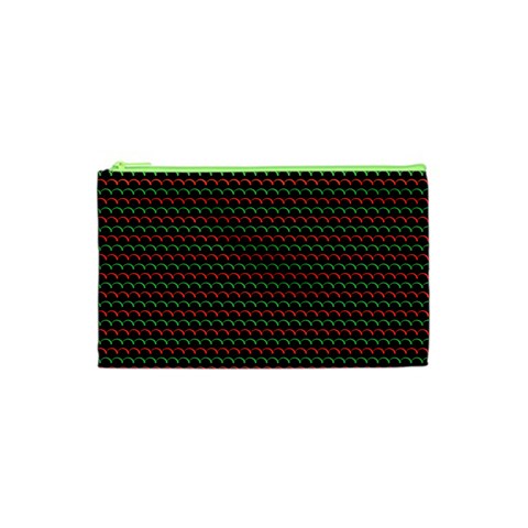 Geometric Abstract Pattern Line Cosmetic Bag (XS) from ArtsNow.com Front