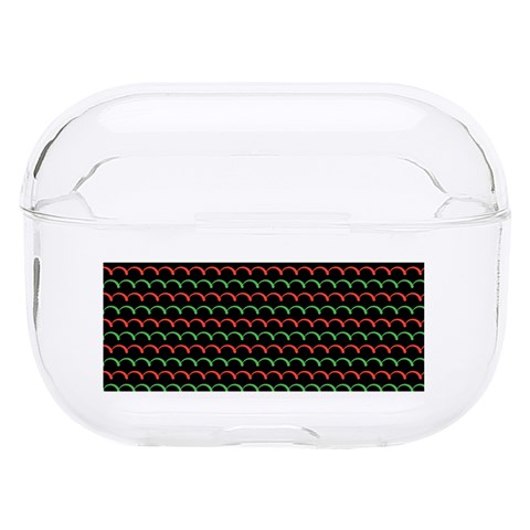 Geometric Abstract Pattern Line Hard PC AirPods Pro Case from ArtsNow.com Front