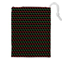 Geometric Abstract Pattern Line Drawstring Pouch (5XL) from ArtsNow.com Front