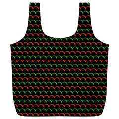 Geometric Abstract Pattern Line Full Print Recycle Bag (XXXL) from ArtsNow.com Front