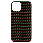 Geometric Abstract Pattern Line iPhone 14 Black UV Print Case