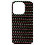 Geometric Abstract Pattern Line iPhone 14 Pro Black UV Print Case