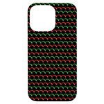 Geometric Abstract Pattern Line iPhone 14 Pro Max Black UV Print Case