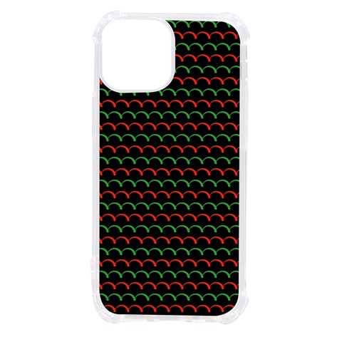 Geometric Abstract Pattern Line iPhone 13 mini TPU UV Print Case from ArtsNow.com Front