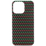 Geometric Abstract Pattern Line iPhone 15 Pro Max Black UV Print PC Hardshell Case