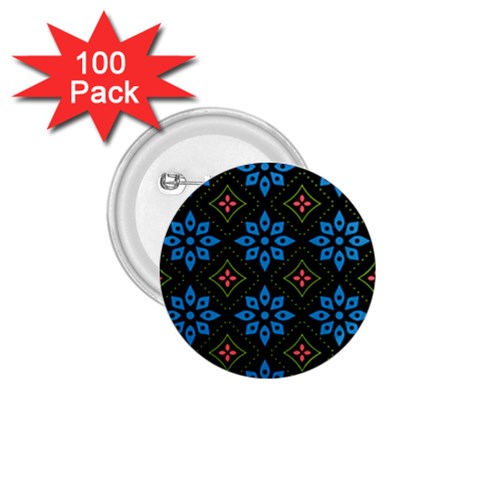 Flower Pattern Flora Floral Seamless 1.75  Buttons (100 pack)  from ArtsNow.com Front