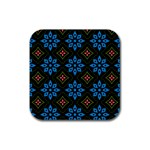 Flower Pattern Flora Floral Seamless Rubber Coaster (Square)