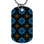 Flower Pattern Flora Floral Seamless Dog Tag (One Side)