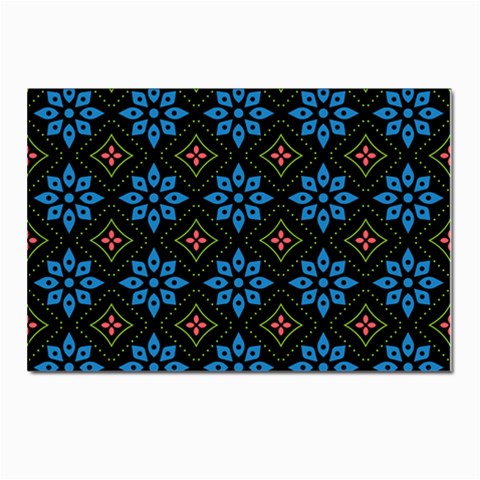 Flower Pattern Flora Floral Seamless Postcard 4 x 6  (Pkg of 10) from ArtsNow.com Front