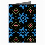 Flower Pattern Flora Floral Seamless Greeting Cards (Pkg of 8)