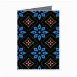 Flower Pattern Flora Floral Seamless Mini Greeting Card