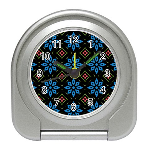 Flower Pattern Flora Floral Seamless Travel Alarm Clock from ArtsNow.com Front