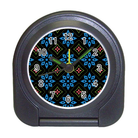 Flower Pattern Flora Floral Seamless Travel Alarm Clock from ArtsNow.com Front