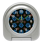 Flower Pattern Flora Floral Seamless Travel Alarm Clock