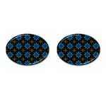 Flower Pattern Flora Floral Seamless Cufflinks (Oval)