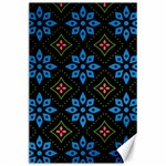 Flower Pattern Flora Floral Seamless Canvas 24  x 36 