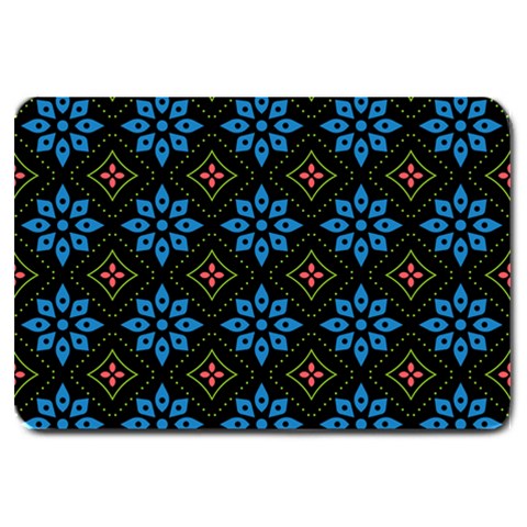 Flower Pattern Flora Floral Seamless Large Doormat from ArtsNow.com 30 x20  Door Mat