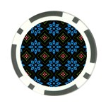 Flower Pattern Flora Floral Seamless Poker Chip Card Guard