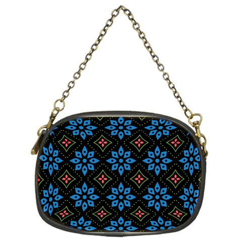 Flower Pattern Flora Floral Seamless Chain Purse (One Side) from ArtsNow.com Front