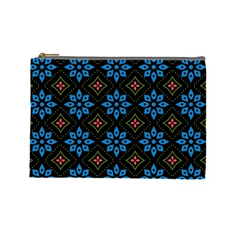 Flower Pattern Flora Floral Seamless Cosmetic Bag (Large) from ArtsNow.com Front