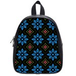 Flower Pattern Flora Floral Seamless School Bag (Small)