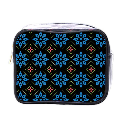 Flower Pattern Flora Floral Seamless Mini Toiletries Bag (One Side) from ArtsNow.com Front