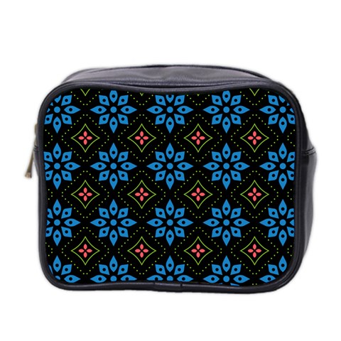 Flower Pattern Flora Floral Seamless Mini Toiletries Bag (Two Sides) from ArtsNow.com Front