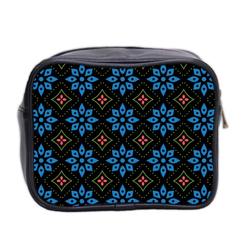 Flower Pattern Flora Floral Seamless Mini Toiletries Bag (Two Sides) from ArtsNow.com Back