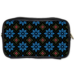 Flower Pattern Flora Floral Seamless Toiletries Bag (Two Sides) from ArtsNow.com Front