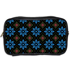 Flower Pattern Flora Floral Seamless Toiletries Bag (Two Sides) from ArtsNow.com Back