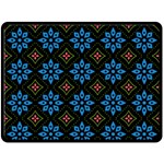 Flower Pattern Flora Floral Seamless Fleece Blanket (Large)