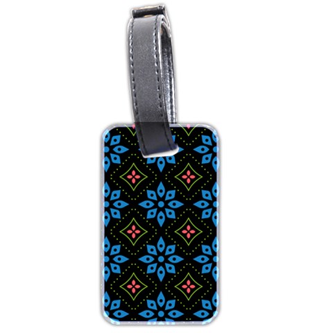 Flower Pattern Flora Floral Seamless Luggage Tag (two sides) from ArtsNow.com Front