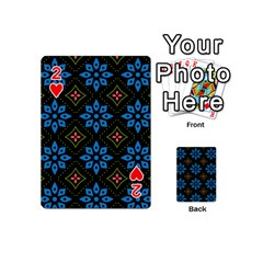 Flower Pattern Flora Floral Seamless Playing Cards 54 Designs (Mini) from ArtsNow.com Front - Heart2