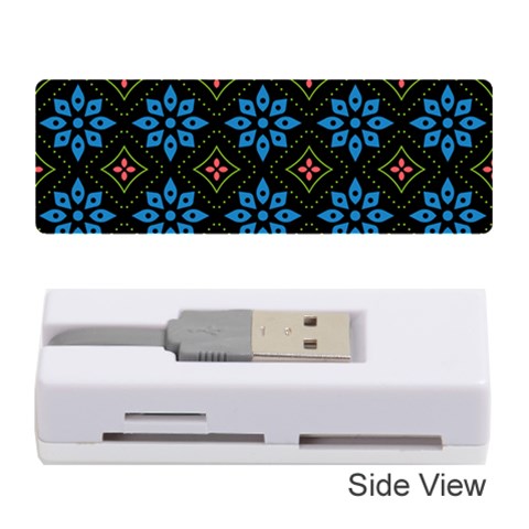 Flower Pattern Flora Floral Seamless Memory Card Reader (Stick) from ArtsNow.com Front