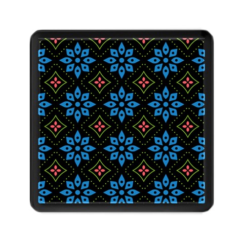 Flower Pattern Flora Floral Seamless Memory Card Reader (Square) from ArtsNow.com Front