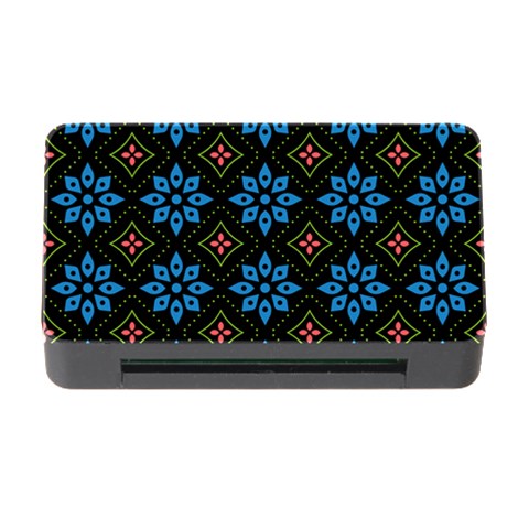 Flower Pattern Flora Floral Seamless Memory Card Reader with CF from ArtsNow.com Front