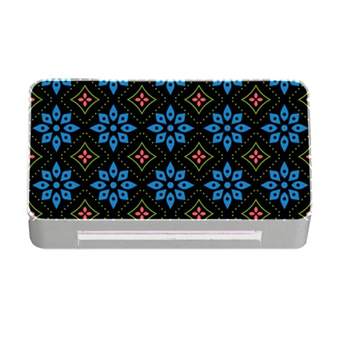 Flower Pattern Flora Floral Seamless Memory Card Reader with CF from ArtsNow.com Front